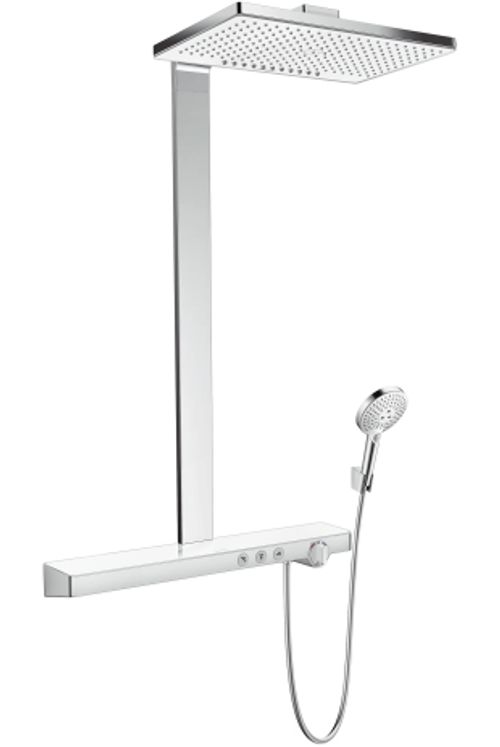 Hansgrohe-HG-Showerpipe-Rainmaker-Select-E-460-2jet-weiss-chrom-27109400 gallery number 1